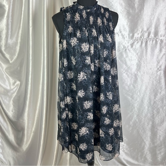 Joie Black Mock Neck Sleeveless Shift Dress XS | Minimalist Quiet Luxury Chic - Picture 2 of 11